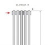 Вертикальный радиатор Purmo DL 2180 x 05 AB