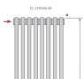 Вертикальный радиатор Purmo DL 2180 x 08 AB