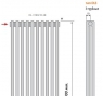 DL 3180 x 10 AB вертикальный радиатор Purmo